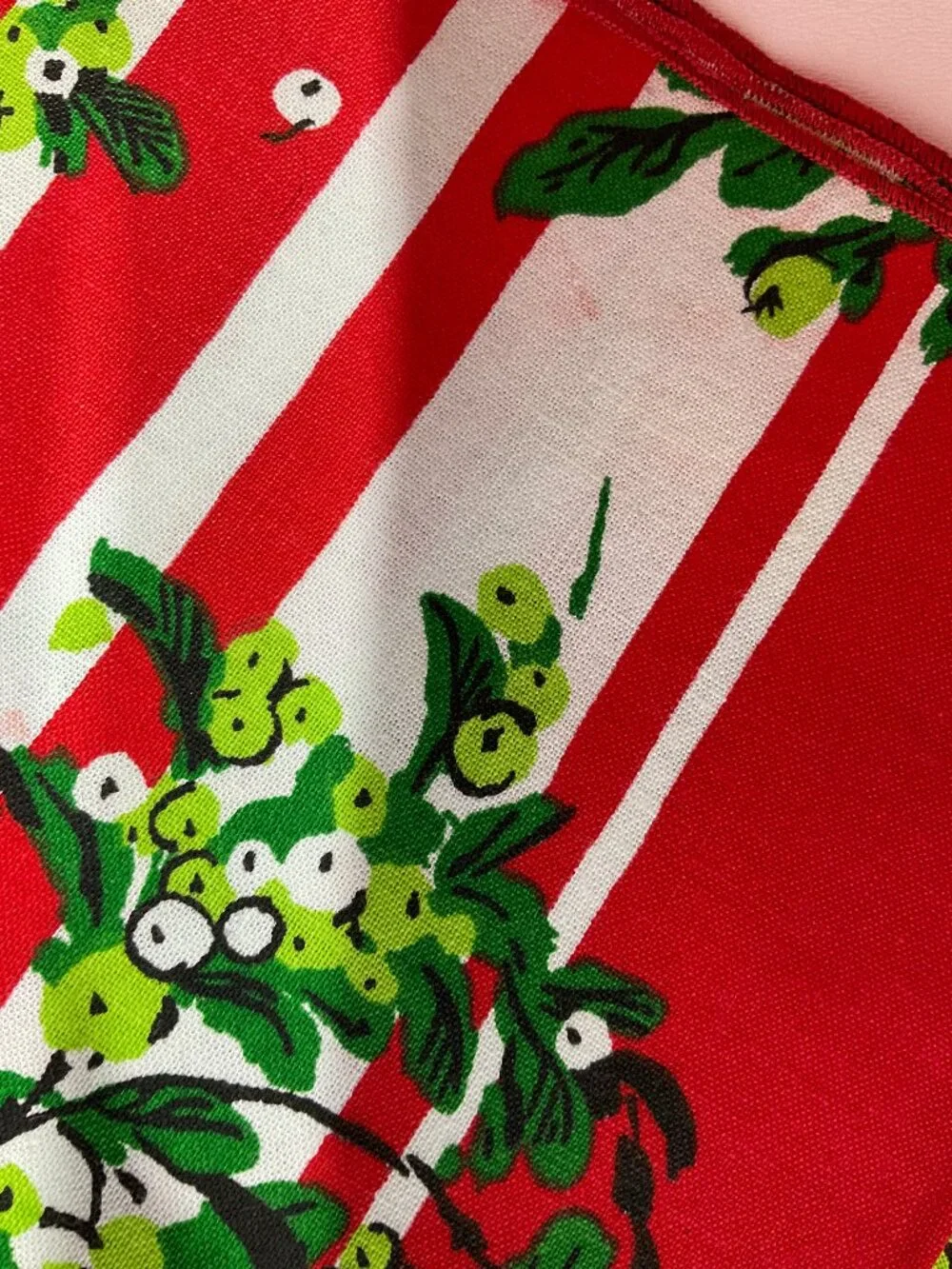 3/$14 Set of 12 Fabric Christmas Napkins Red Green and White